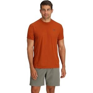 Outdoor Research Mens Echo T-Shirt Orange Small S Technical Running Hiking Top